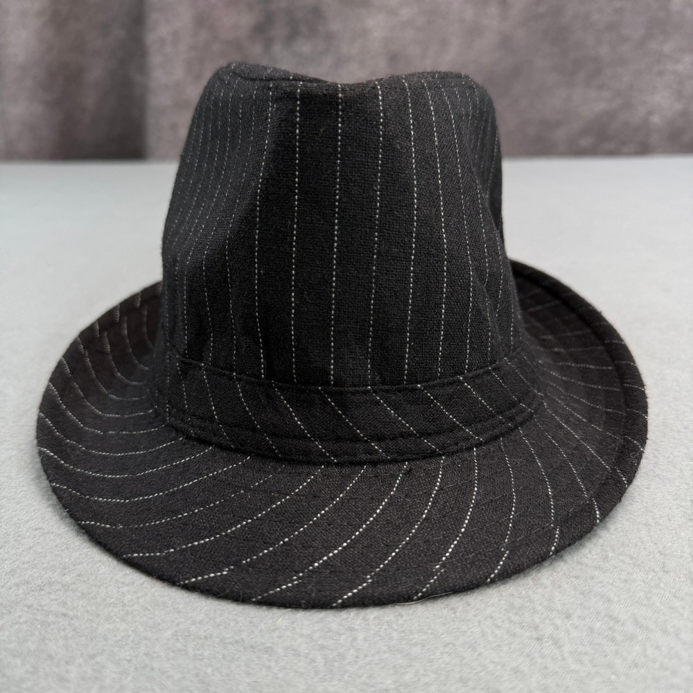 Costumes USA Black Pinstripe Fedora Hat Gangster Roaring 20s Costume Accessory